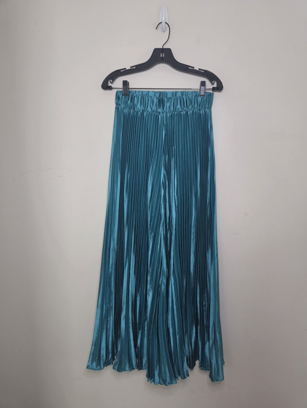 Women's Strut & Bolt Wide Leg Teal Pleated Pants Sz Small